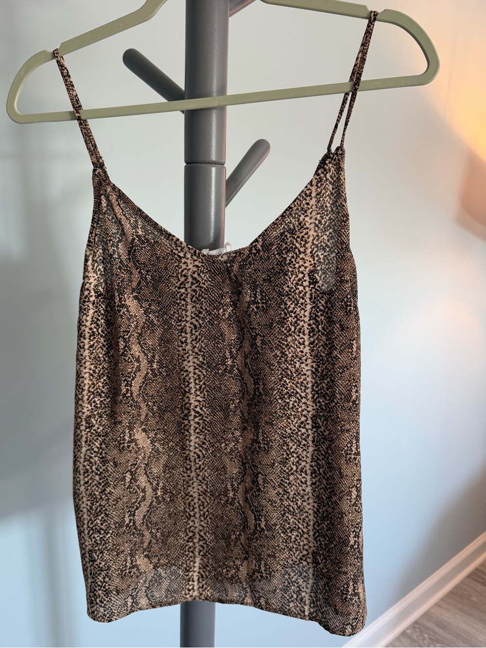 NWT Le Lis snake-print camisole top small